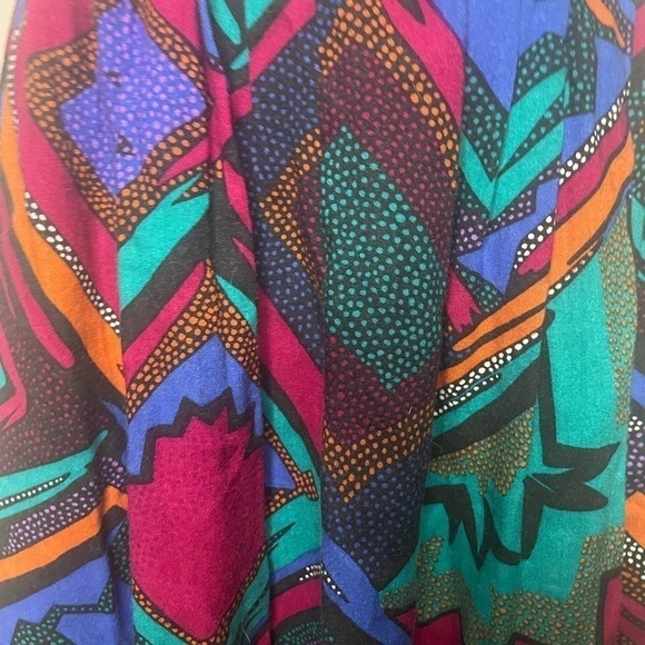 CODE 7 vintage cotton geometric skirt - Picture 3 of 6